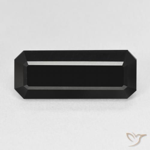 6.22ct Natural Schorl Turmalina, Corte Esmeralda, Opaco