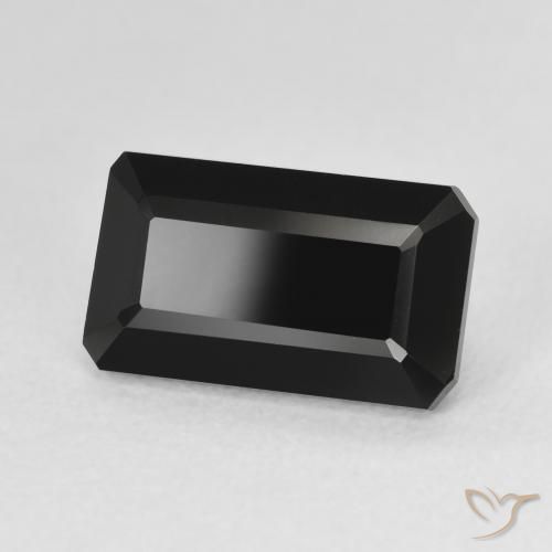 Turmalina Schorl Natural 4.28ct, Corte Octógono / Esmeralda, Opaco