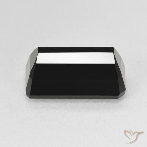 Turmalina Schorl Natural 4.28ct, Corte Octógono / Esmeralda, Opaco