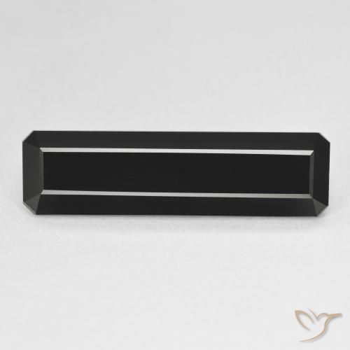 8.51ct Natural Schorl Turmalina, Corte Esmeralda, Opaco