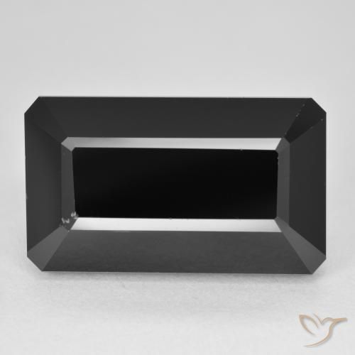 23.38ct Natural Schorl Turmalina, Corte Esmeralda, Opaco