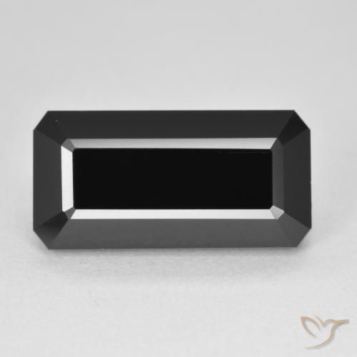 8.77ct Natural Schorl Turmalina, Corte Esmeralda, Opaco