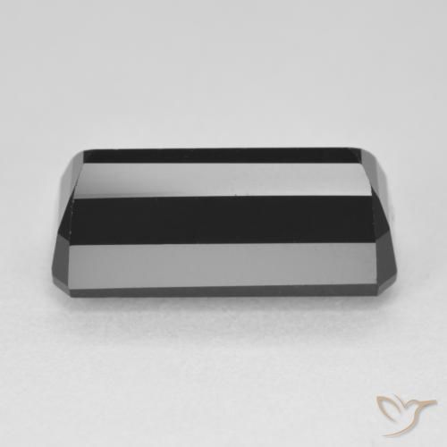 Turmalina Schorl Natural 8.77ct, Corte Octógono / Esmeralda, Opaco