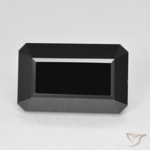 9.61ct Natural Schorl Turmalina, Corte Esmeralda, Opaco