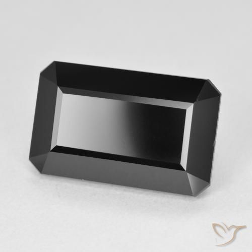 Turmalina Schorl Natural 9.61ct, Corte Octógono / Esmeralda, Opaco