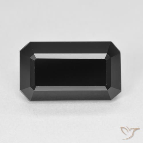 6.64ct Natural Schorl Turmalina, Corte Esmeralda, Opaco