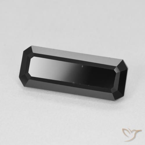 Turmalina Schorl Natural 4.34ct, Corte Octógono / Esmeralda, Opaco
