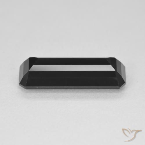 Turmalina Schorl Natural 4.34ct, Corte Octógono / Esmeralda, Opaco