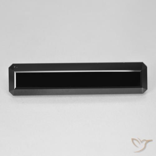15.23ct Natural Schorl Turmalina, Corte Esmeralda, Opaco