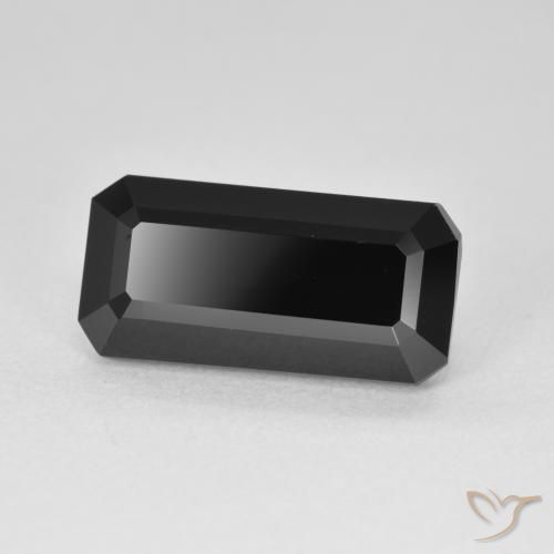 Turmalina Schorl Natural 5.15ct, Corte Octógono / Esmeralda, Opaco