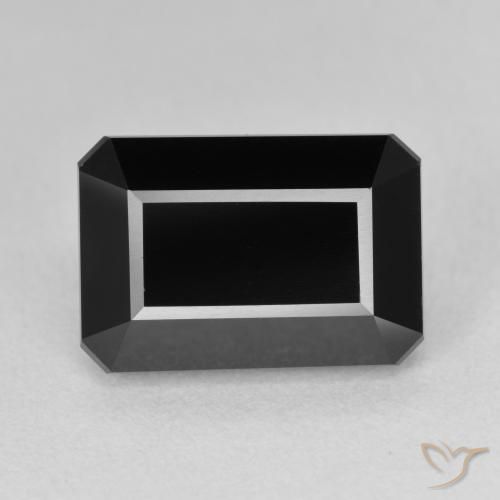 9.45ct Natural Schorl Turmalina, Corte Esmeralda, Opaco