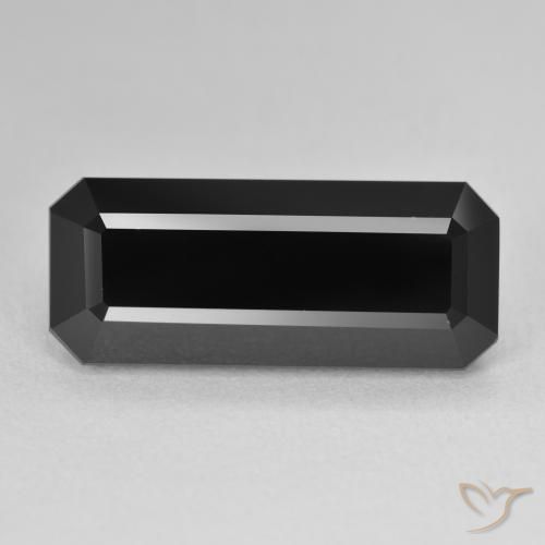 10.94ct Natural Schorl Turmalina, Corte Esmeralda, Opaco