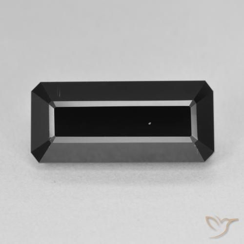 7.51ct Natural Schorl Turmalina, Corte Esmeralda, Opaco