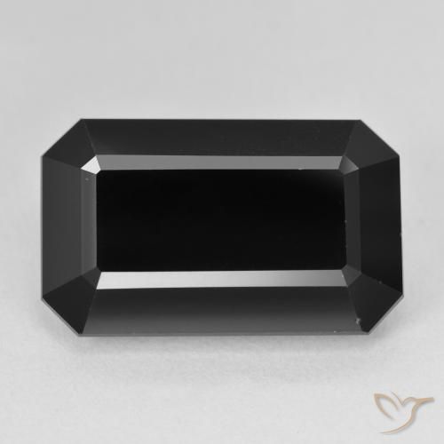 18.21ct Natural Schorl Turmalina, Corte Esmeralda, Opaco