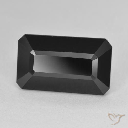 Turmalina Schorl Natural 9.26ct, Corte Octógono / Esmeralda, Opaco