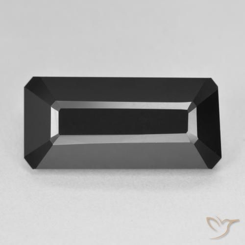 11.34ct Natural Schorl Turmalina, Corte Esmeralda, Opaco