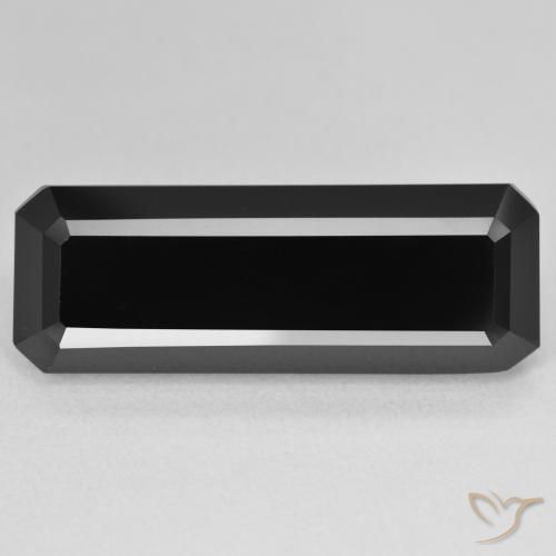 18.54ct Natural Schorl Turmalina, Corte Esmeralda, Opaco