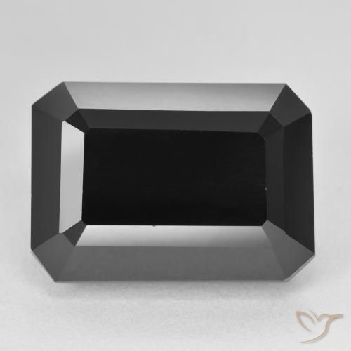 25.38ct Natural Schorl Turmalina, Corte Esmeralda, Opaco