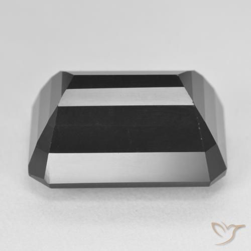Turmalina Schorl Natural 25.38ct, Corte Octógono / Esmeralda, Opaco