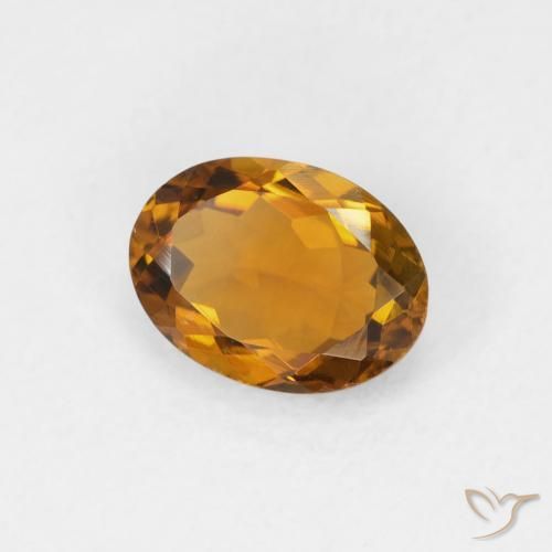 Turmalina Marrom dourado Natural 1.04ct, oval, VVS