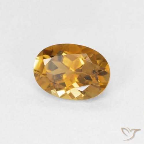Turmalina Marrom dourado Natural 0.93ct, oval, VVS-VS