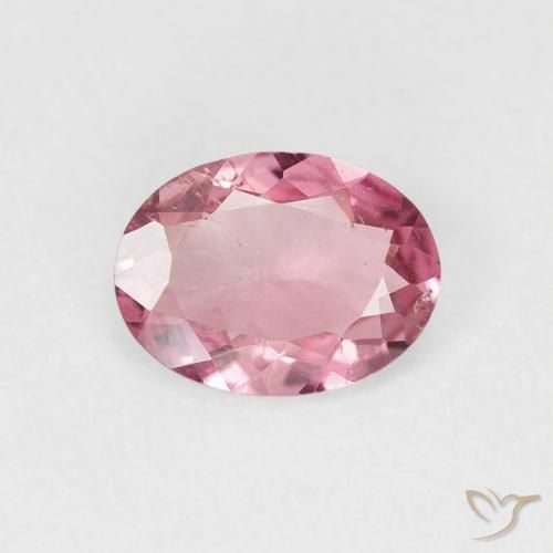 0.95ct Natural Luz rosa Turmalina, oval, VS