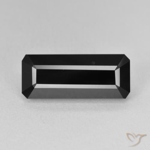 6.85ct Natural Schorl Turmalina, Corte Esmeralda, Opaco