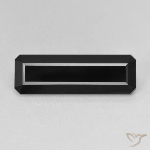5.71ct Natural Schorl Turmalina, Corte Esmeralda, Opaco