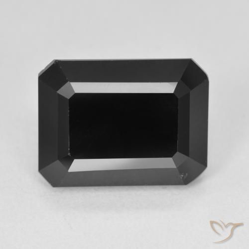 7.82ct Natural Schorl Turmalina, Corte Esmeralda, Opaco