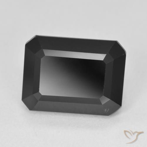 Turmalina Schorl Natural 7.82ct, Corte Octógono / Esmeralda, Opaco