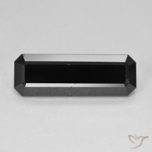 6.43ct Natural Schorl Turmalina, Corte Esmeralda, Opaco