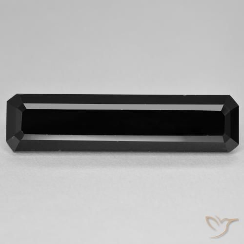 13.02ct Natural Schorl Turmalina, Corte Esmeralda, Opaco