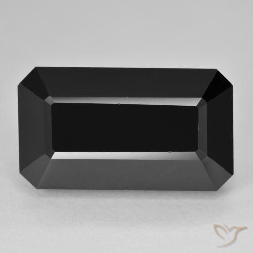 23.44ct Natural Schorl Turmalina, Corte Esmeralda, Opaco