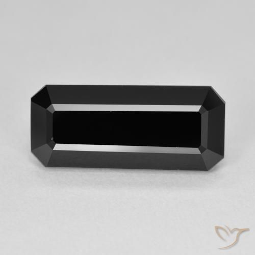 6.87ct Natural Schorl Turmalina, Corte Esmeralda, Opaco
