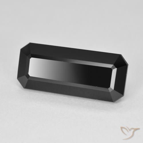 Turmalina Schorl Natural 6.87ct, Corte Octógono / Esmeralda, Opaco