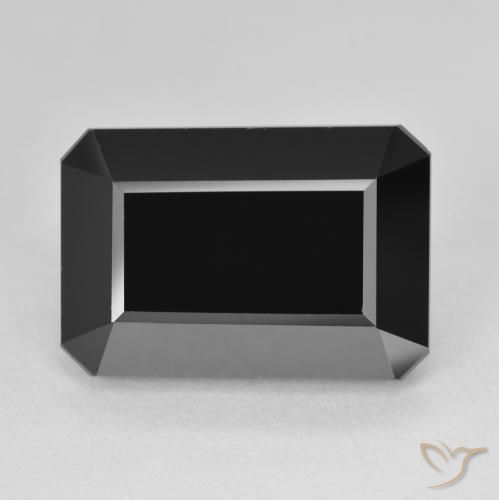 14.52ct Natural Schorl Turmalina, Corte Esmeralda, Opaco