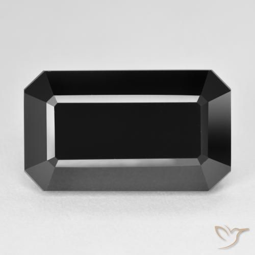 16.28ct Natural Schorl Turmalina, Corte Esmeralda, Opaco
