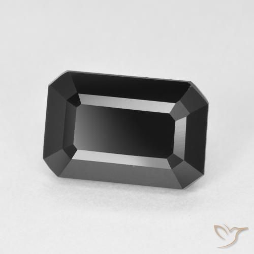 Turmalina Schorl Natural 4.42ct, Corte Octógono / Esmeralda, Opaco