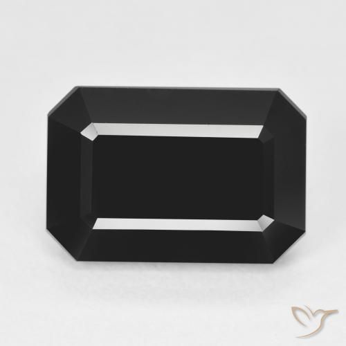 10.02ct Natural Schorl Turmalina, Corte Esmeralda, Opaco