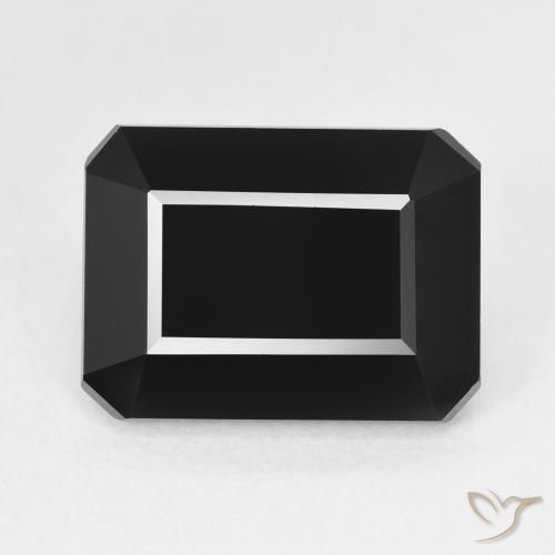 10.29ct Natural Schorl Turmalina, Corte Esmeralda, Opaco