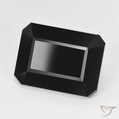Turmalina Schorl Natural 10.29ct, Corte Octógono / Esmeralda, Opaco