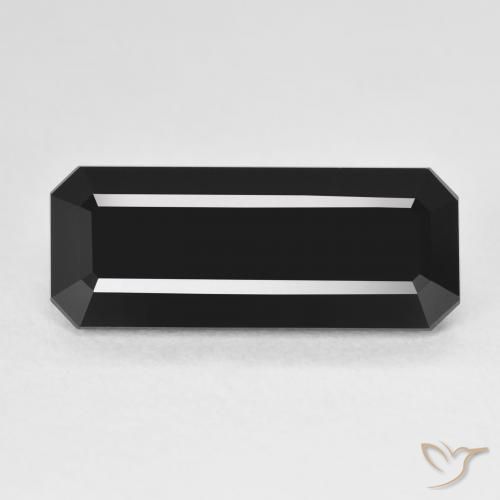6.60ct Natural Schorl Turmalina, Corte Esmeralda, Opaco