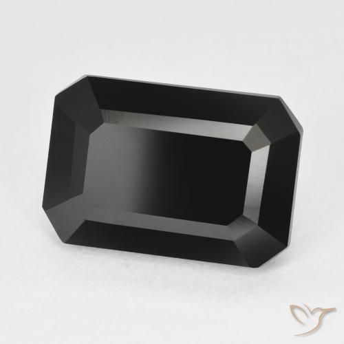 Turmalina Schorl Natural 5.97ct, Corte Octógono / Esmeralda, Opaco