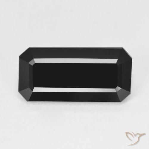 5.66ct Natural Schorl Turmalina, Corte Octógono / Esmeralda, Opaco, Photo A