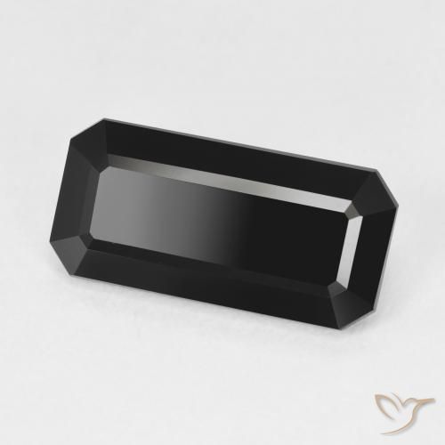 Turmalina Schorl Natural 5.66ct, Corte Octógono / Esmeralda, Opaco
