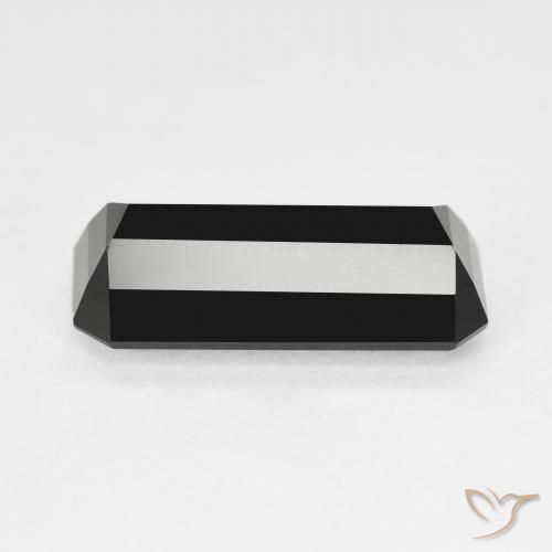 Turmalina Schorl Natural 5.66ct, Corte Octógono / Esmeralda, Opaco