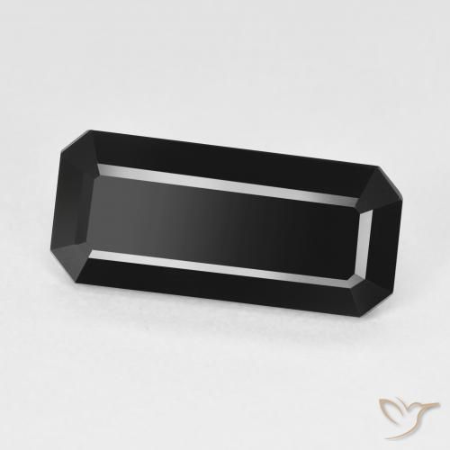 Turmalina Schorl Natural 5.86ct, Corte Octógono / Esmeralda, Opaco