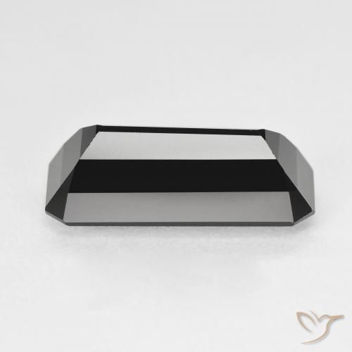 Turmalina Schorl Natural 5.86ct, Corte Octógono / Esmeralda, Opaco