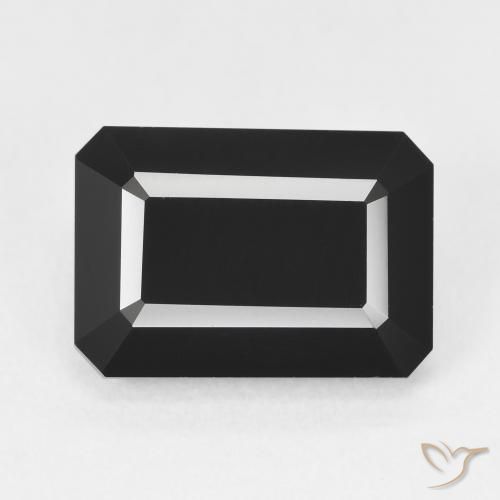 7.07ct Natural Schorl Turmalina, Corte Esmeralda, Opaco