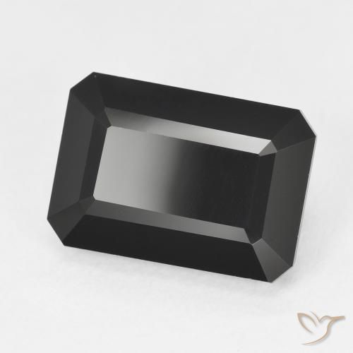 Turmalina Schorl Natural 7.07ct, Corte Octógono / Esmeralda, Opaco